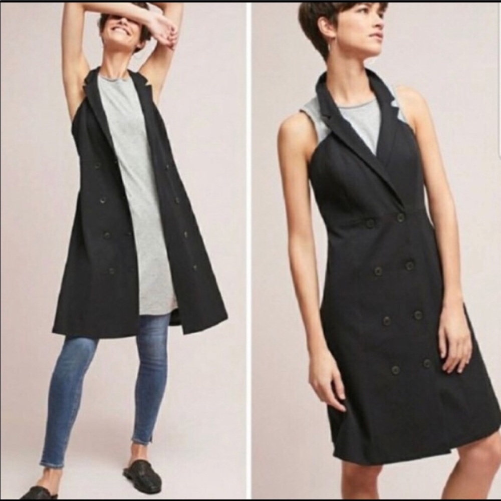Maeve Loretta Double-Buttoned Blazer Dress Sz 12